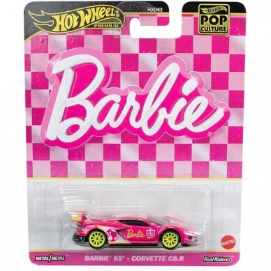 Hot Wheels Premium Pop Culture Modeliukas Barbie 65th Anniversary Corvette C8.R Vehicle