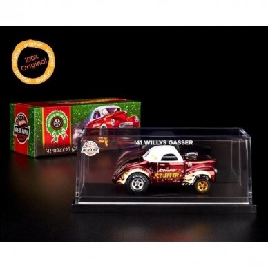 Hot Wheels RLC Modeliukas 2022 Holiday Car 41 Willys Gasser (yra Sandėlyje)