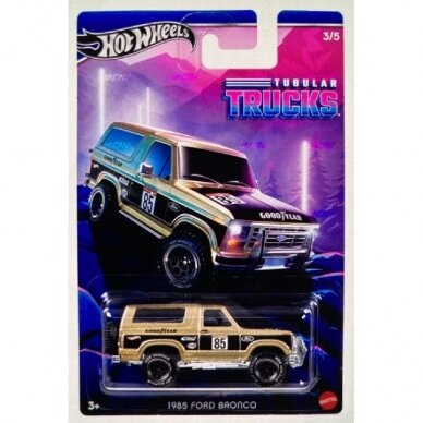 Hot Wheels Tubular Trucks Modeliukas 1985 Ford Bronco (yra Sandėlyje)