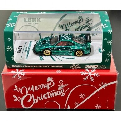 INNO 64 CHASE LBWK Ferrari F40 * XMAS 2023 Special Edition*, red velvet