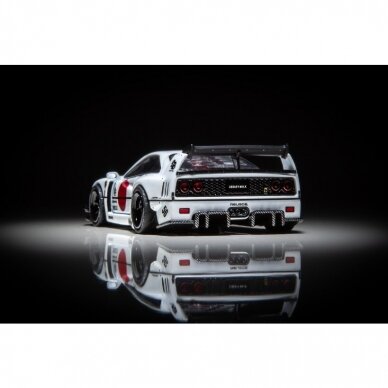 Inno64 Modeliukas 2023 LBWK Ferrari F40 Tokyo Salon, white (yra Sandėlyje) 3