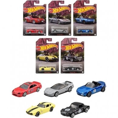 Hot Wheels Modeliukas J-Imports Theme Automotive set (yra Sandėlyje)