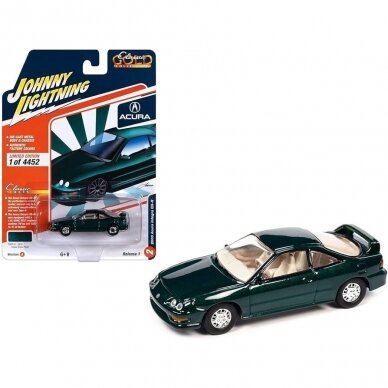 Johnny Lightining Modeliukas 2000 Acura Integra Type R, clover green pearl (yra Sandėlyje)
