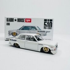 PRE-ORD3R Mini GT Kaido House Kaido House Datsun 510 Pro Street *Greddy*, pearl white