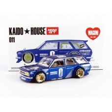 Mini GT Kaido House Kaido House RHD Datsun 510 Wagon, blue
