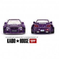 Mini GT Kaido House Kaido House V1 Nissan Skyline GT-R (R34), purple