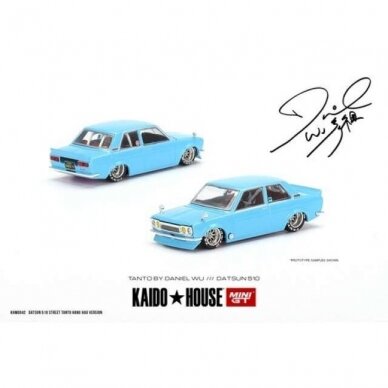 Mini GT Kaido House Modeliukas Kaido House Datsun 510 Pro Street Tanto V1, blue