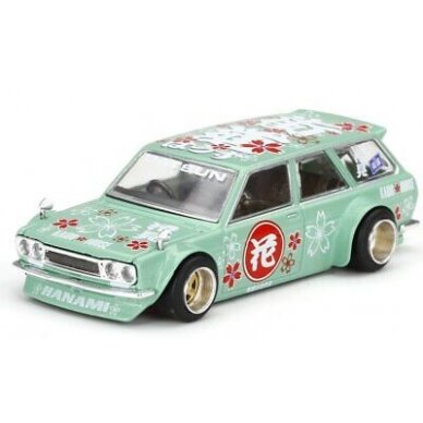 Mini GT Kaido House Modeliukas Kaido House RHD Datsun 510 Wagon *Hanami V2*, green