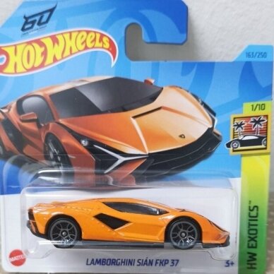 Hot Wheels Modeliukas Lamborghini Sian FKP37 Short Card 163/250 (yra sandėlyje)