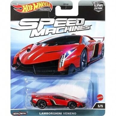 Hot Wheels Premium Modeliukas Lamborghini Veneno (yra Sandėlyje)