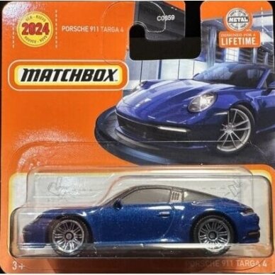 Matchbox Modeliukas Porsche 911 targa 4 short card (yra Sandėlyje)