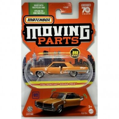 Matchbox Super Chase 1964 Pontiac Grand Prix - Moving Parts