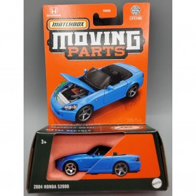 Matchbox Moving Parts 2004 honda S2000 blue