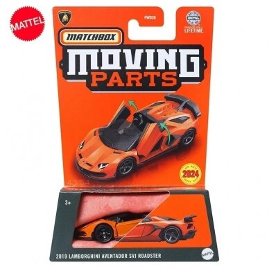 Matchbox Moving Parts 2019 Lamborghini Aventador SVJ Roadster orange