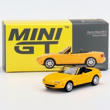 Mini GT Modeliukas Mazda MX-5 Miata (NA), sunburst yellow