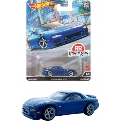 Hot Wheels Premium Modeliukas Mazda RX-7 Blue (yra sandėlyje)