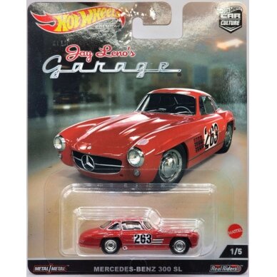 Hot Wheels Premium Mercedes Benz 300SL #263 *Jay Leno's Garage*, red