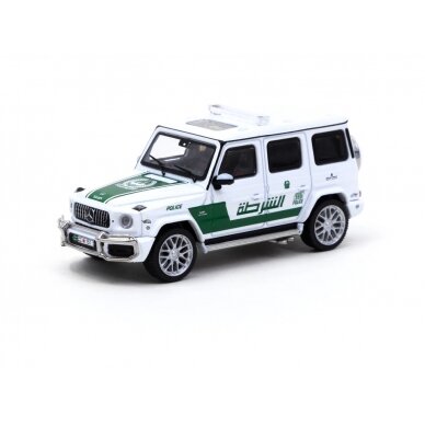 Tarmac Works Modeliukas Mercedes Benz AMG G63 *Dubai Police*, white/green