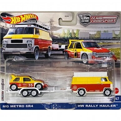 Hot Wheels Premium Team Transport MG Metro & HW Rally Hauler