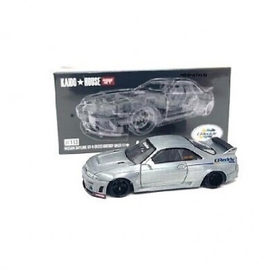 Mini GT Kaido House 1995 Kaido House Nissan Skyline GT-R (R33) *Greddy*, white CHASE