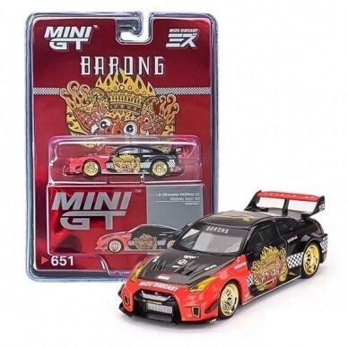 Mini GT Modeliukas LB Silhouette Works Nissan GT 35GT-RR Ver.1 *Barong*, black/red (yra Sandėlyje)