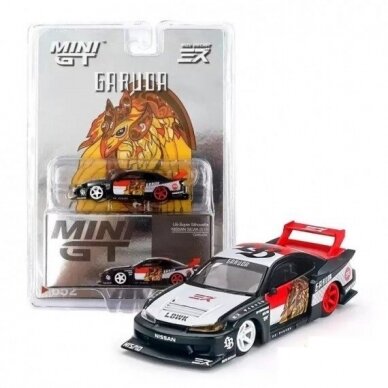 Mini GT LB Super Silhouette Nissan S15 Silvia *Garuda*, black/red/white