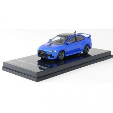 Tarmac Works Modeliukas Mitsubishi Lancer Evo X, blue with black roof (yra sandėlyje)
