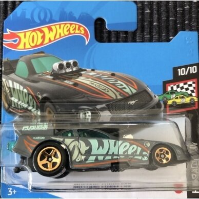 Hot Wheels Modeliukas MUSTANG FUNNY CAR Treasure Hunt Grey 156/250