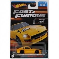 Hot Wheels Nissan Fairlady z yellow fast and furious