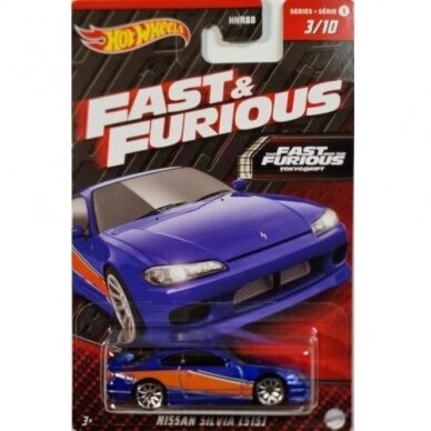 Hot Wheels Modeliukas Nissan Silvia S15, purple