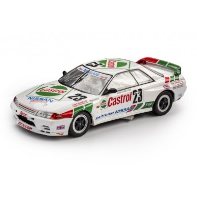 Tarmac Works Modeliukas Nissan Skyline GT-R (32) Castrol #23 Winner Macau GP, white/green/red