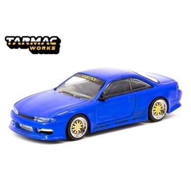 Tarmac Works Modeliukas Nissan Vertex Silvia S14, blue metallic (yra sandėlyje)
