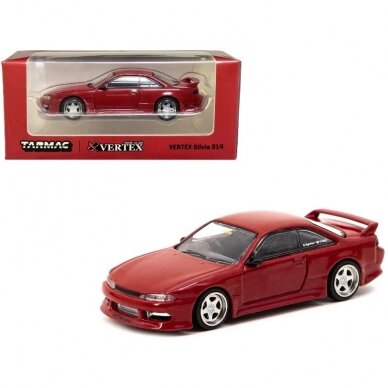 Tarmac Works Modeliukas Nissan Vertex Silvia S14, red metallic