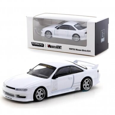 Tarmac Works Modeliukas Nissan Vertex Silvia S14, white