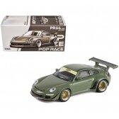 Pop Race Modeliukas RWB Porsche 997, dark green (yra Sandėlyje)