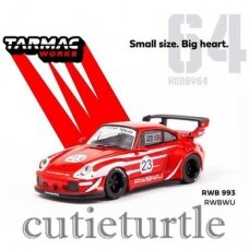 Tarmac Works Porsche RWB 993 RWBWU #23, red/white