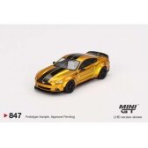 PRE-ORD3R Mini GT Modeliukas 1/64 2017 Ford Mustang LB-Works LB, gold