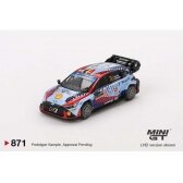 PRE-ORD3R Mini GT Modeliukas 1/64 2024 Hyundai I20 N Rally 1 Hybrid #11 Winner Rally Monta Carlo, blue/red/purple