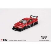 PRE-ORD3R Mini GT Modeliukas 1/64 2024 Nissan Skyline GT-R (R34) Super Silhoutte, red/black