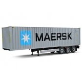 PRE-ORD3R Solido Modeliukas 1/24 Container trailer with container *CMA CGM*, blue/white