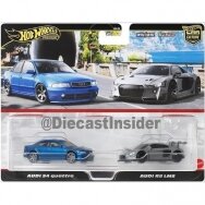 Hot Wheels Premium 2-pack Modeliukas Audi S4 quattro / Audi R8 LMS