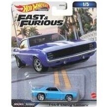 Hot Wheels Premium 1969 Chevrolet Camaro, blue 1/5