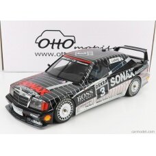 OttOmobile Miniatures Modeliukas 1/12 1992 Mercedes-Benz W201 190 EVO 2 DTM #3 Klaus Ludwig, black/silver