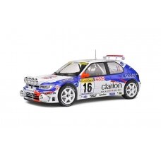 Solido Modeliukas 1/18 1992 Peugeot 306 Maxi Rally de Monte Carlo, blue/white