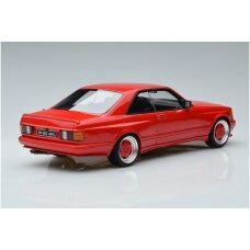 PRE-ORD3R OttOmobile Miniatures 1/18 Mercedes Benz W126 560 SEC Wide Body *Resin series*, signal red 568