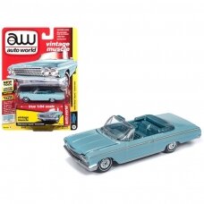 PRE-ORD3R Auto World 1962 Chevrolet Impala Convertible, twilight turquoise with light teal interior