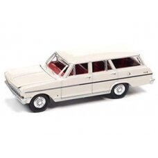 PRE-ORD3R Auto World 1963 Chevrolet II Nova Station Wagon, Ermine White