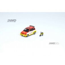 PRE-ORD3R Inno64 1984 Honda City Turbo II *SHELL*, white version with SHELL Motocompo, yellow/white/red