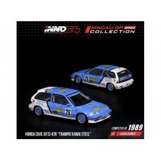 PRE-ORD3R Inno64 1989 Honda Civic EF3 #26 *Trampio Kawai Steel* Macau Guia Race