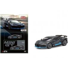 Mini GT Modeliukas Bugatti Divo Presentation, black/blue